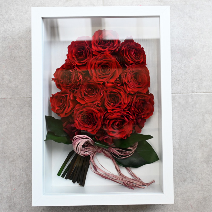 花の保存・5cmばら21-33花おすすめシンプル特大フレーム