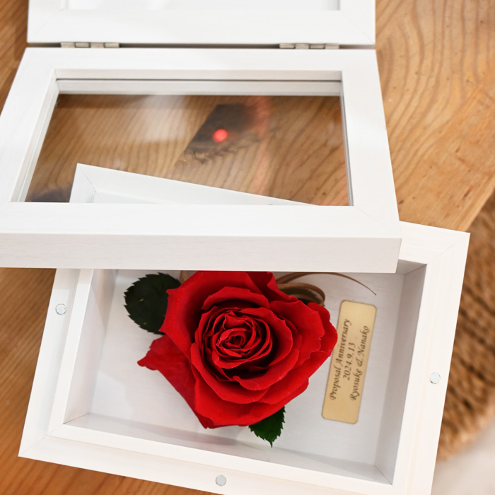 花の保存:Mサイズフォトフレーム1花用