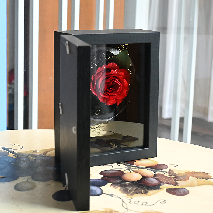 花の保存:Ｓフォトフレームブラック1花用