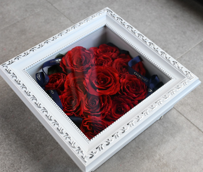 花の保存・12花おすすめ正方形ホワイト