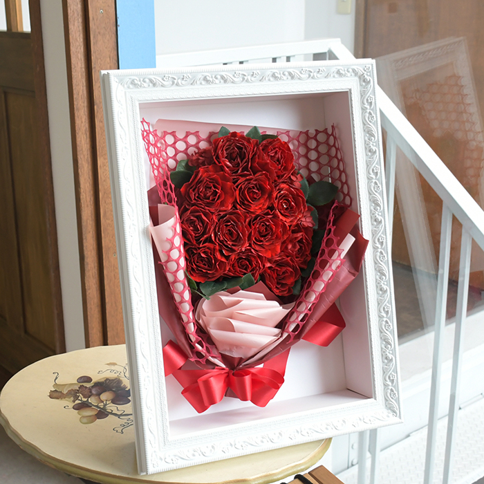 花の保存・A3サイズ元の花束のように