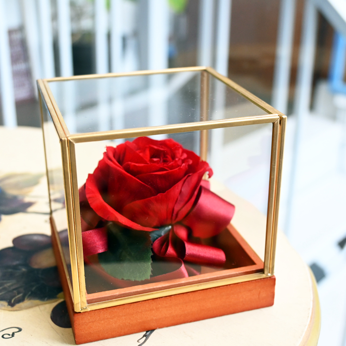 花の保存・アンティークミニガラス1花