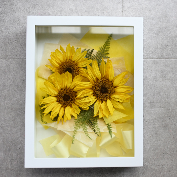 花の保存・平らな花におすすめ数花デザイン(主にひまわりガーベラ専用)