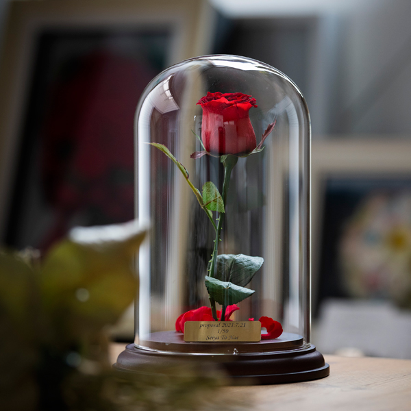 花の保存・美女と野獣風シンプルアレンジ