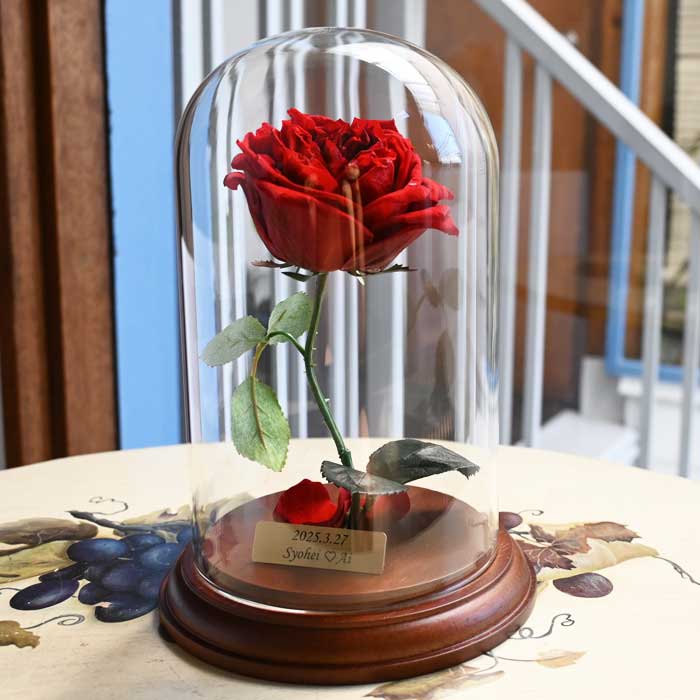 花の保存・美女と野獣風シンプルアレンジ