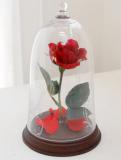 赤バラの花束保存　プリザーブドフラワーへ加工事例190美女と野獣風