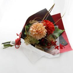光触媒アートフラワー・ダリアの花束(造花)48cm×30cm