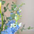 光触媒アートフラワー・ブルーオーシャン(造花) 105cm直径55cm