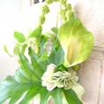 光触媒アートフラワー・カラーリース(造花)長さ60横幅30cm