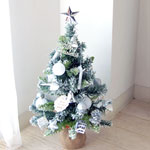 クリスマスツリー・ミニスノー45cm+飾り付きツリー6480円→3240円