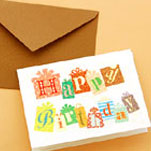 誕生日用メッセージカード
