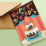 誕生日ギフト用のメッセージカード